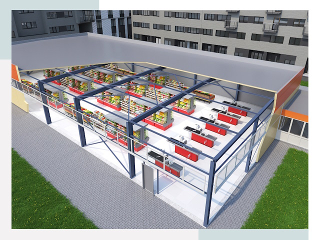 Строительство магазинов в Курчатов от 611 руб. за м²