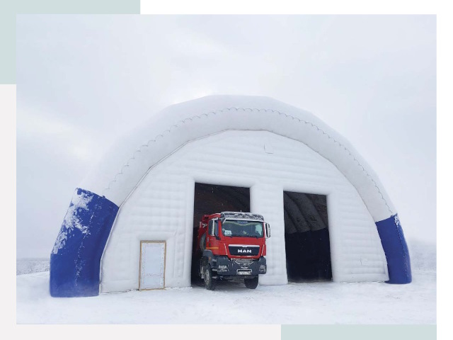 Мобильные ангары в Курчатове