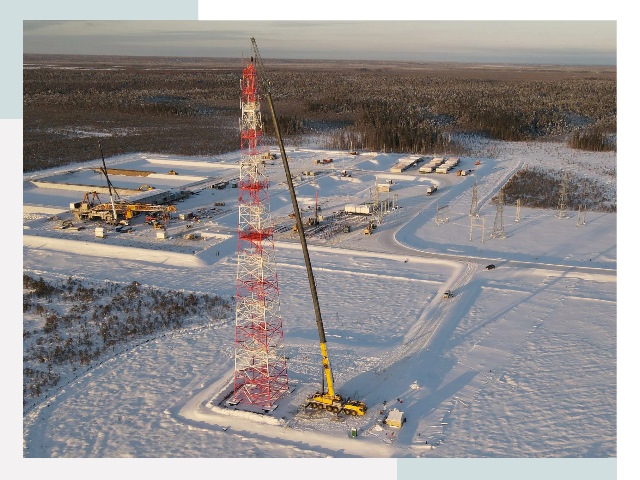 Мачты связи в Курчатове