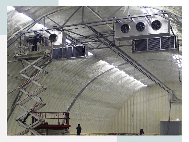 Оснащение ангаров в Курчатове